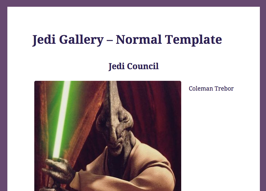 Jedi Gallery (Normal)