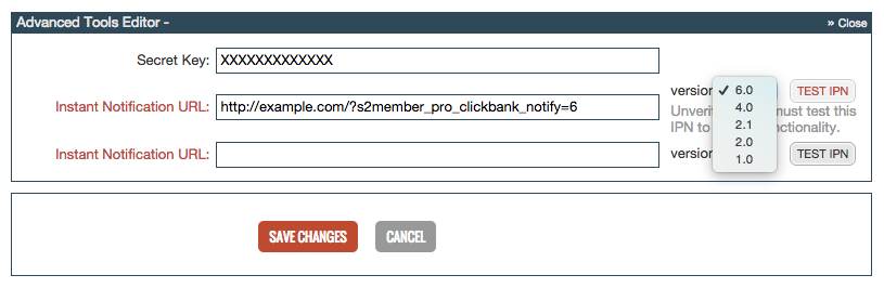 ClickBank - IPN URL